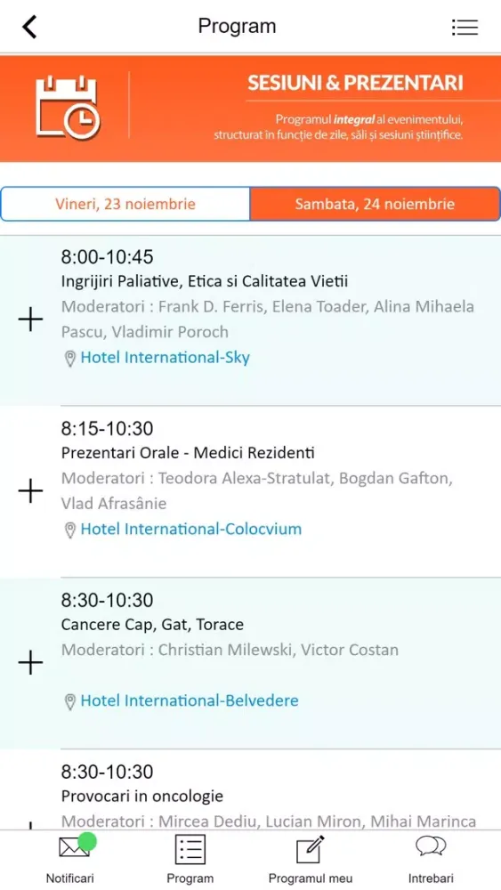 CONFER 2018 Screenshots