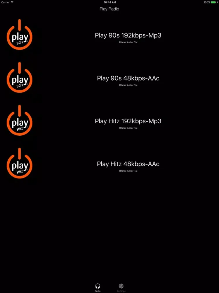 Play Radio Romania iPad  स्क्रीनशॉट