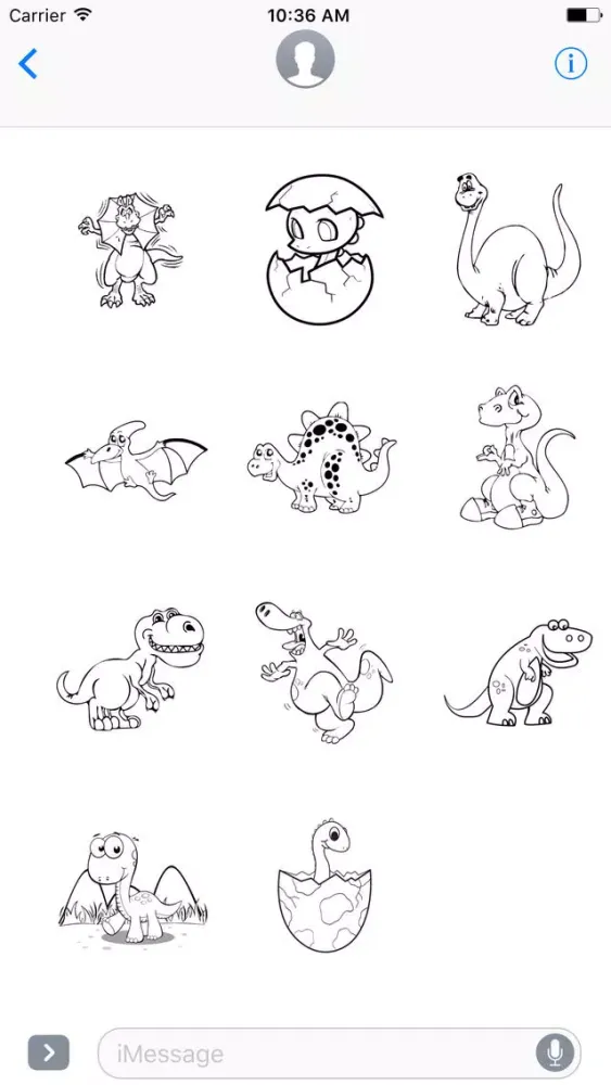 Happy Dino Stickers Screenshots