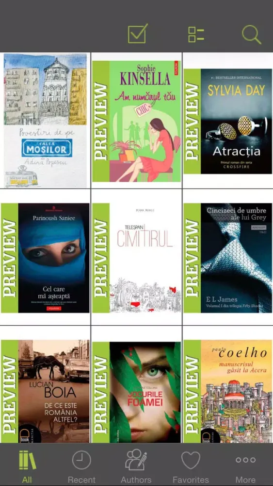 Captures d'écran de Elefant eBooks Reader