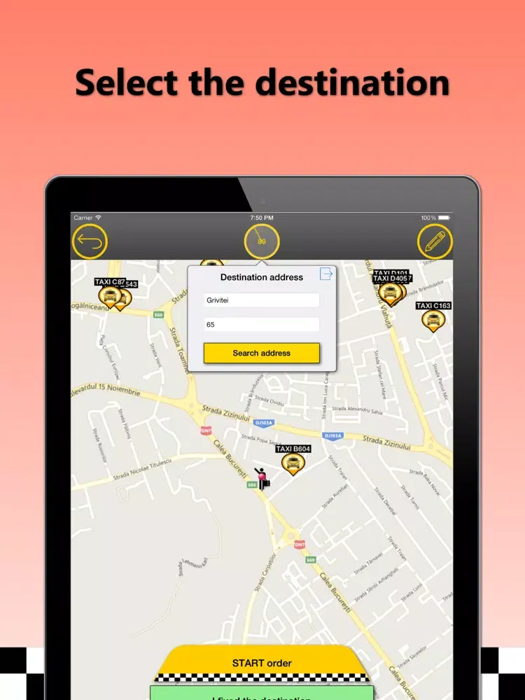 Online TAXI Resita iPad  Screenshots