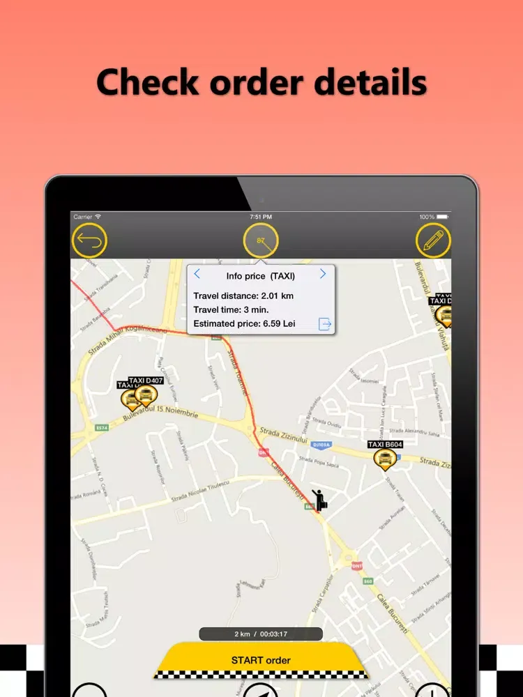 Online TAXI Resita iPad  Screenshots