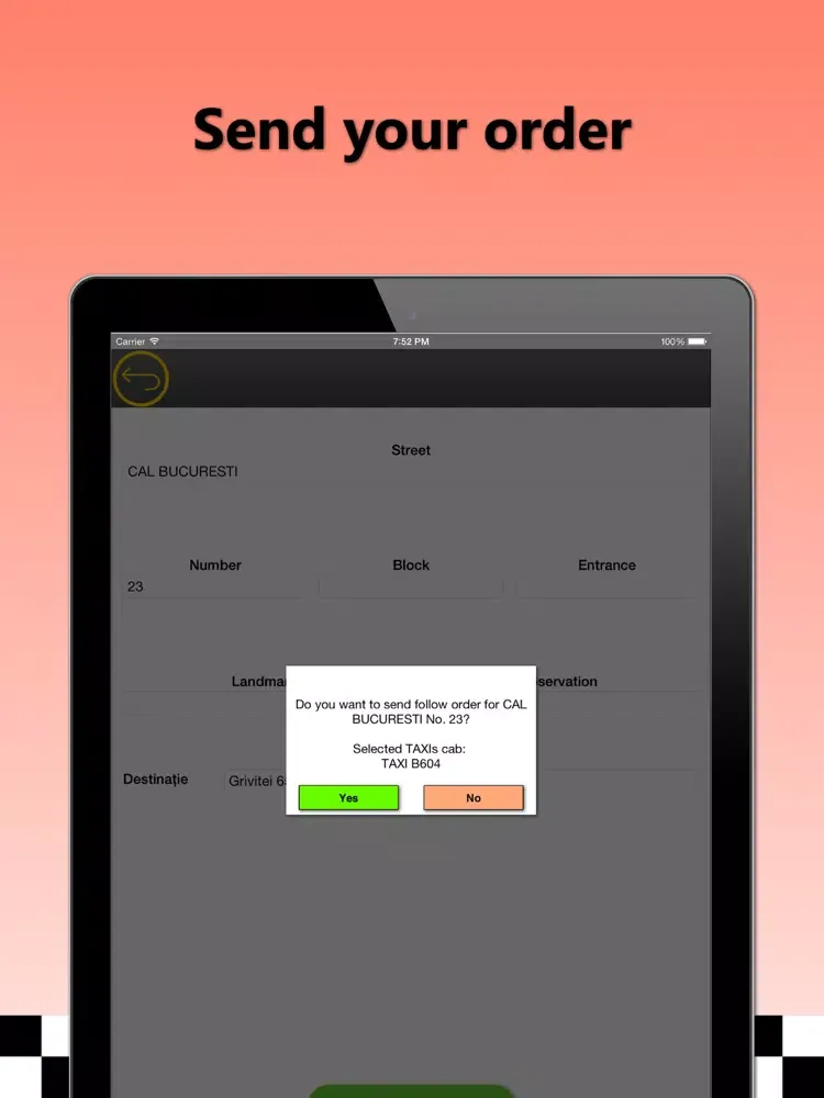 Online TAXI Resita iPad  Screenshots