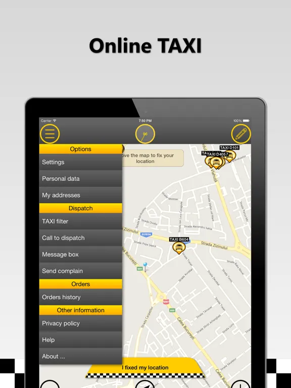 Capturas de pantalla de Online TAXI Turda iPad 