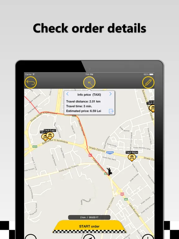 Capturas de pantalla de Online TAXI Turda iPad 