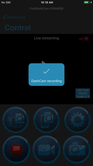 Ảnh chụp màn hình của Ford DashCam