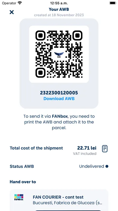 FAN Courier Mobile স্ক্রিনশট