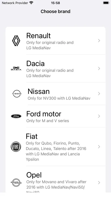 Radio code for Renault Dacia應用截圖