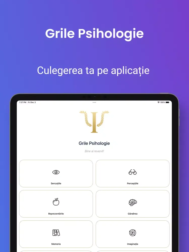 Grile Psihologie iPad  Screenshots