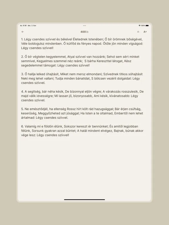 Capturas de pantalla de Református Énekeskönyv iPad 