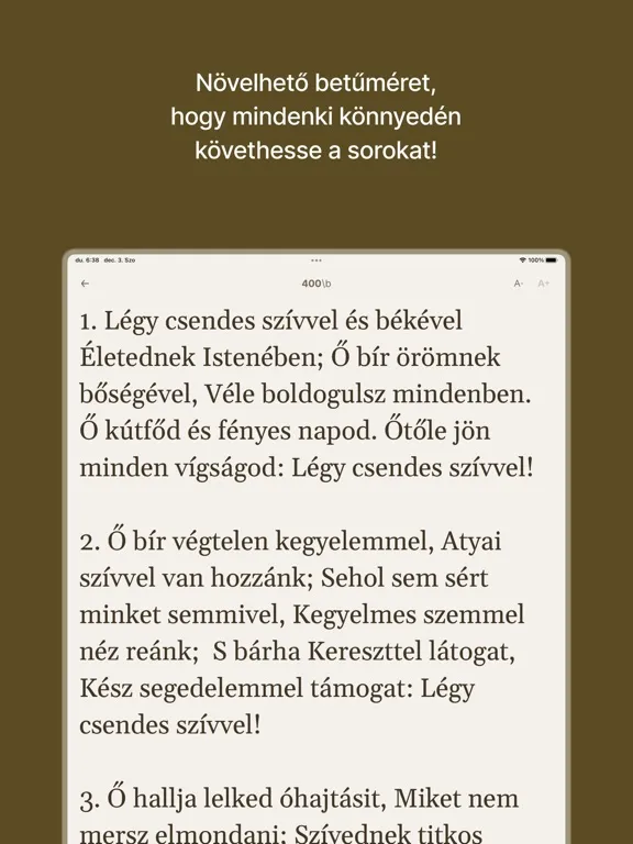 Capturas de pantalla de Református Énekeskönyv iPad 