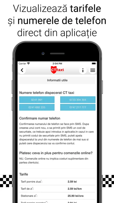 CTtaxi - Taxi in Constanta স্ক্রিনশট