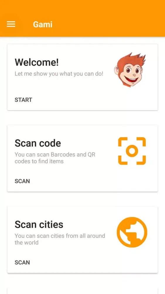 Zrzuty ekranu Gami - QR & Barcode Scanner