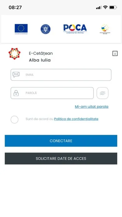 Tangkapan skrin E-Cetatean Alba Iulia