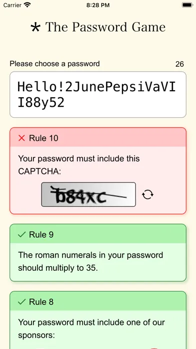 The Password Game *应用截图