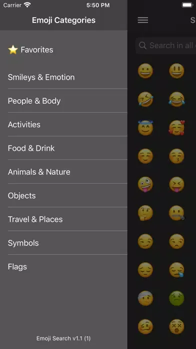 Captures d'écran de Emoji Search - Emoji Lookup