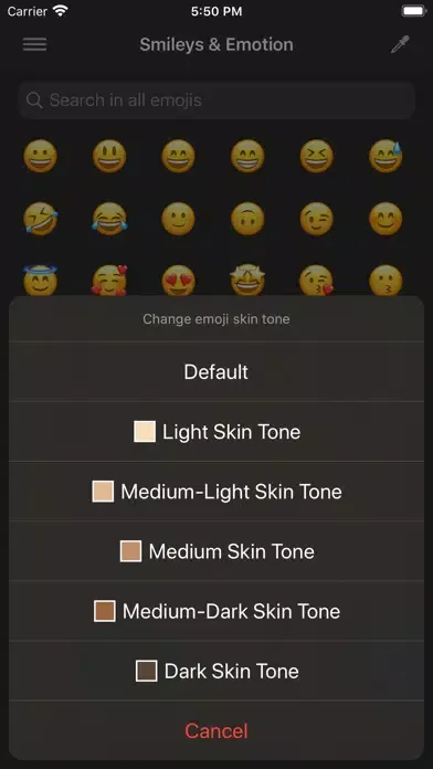 Captures d'écran de Emoji Search - Emoji Lookup