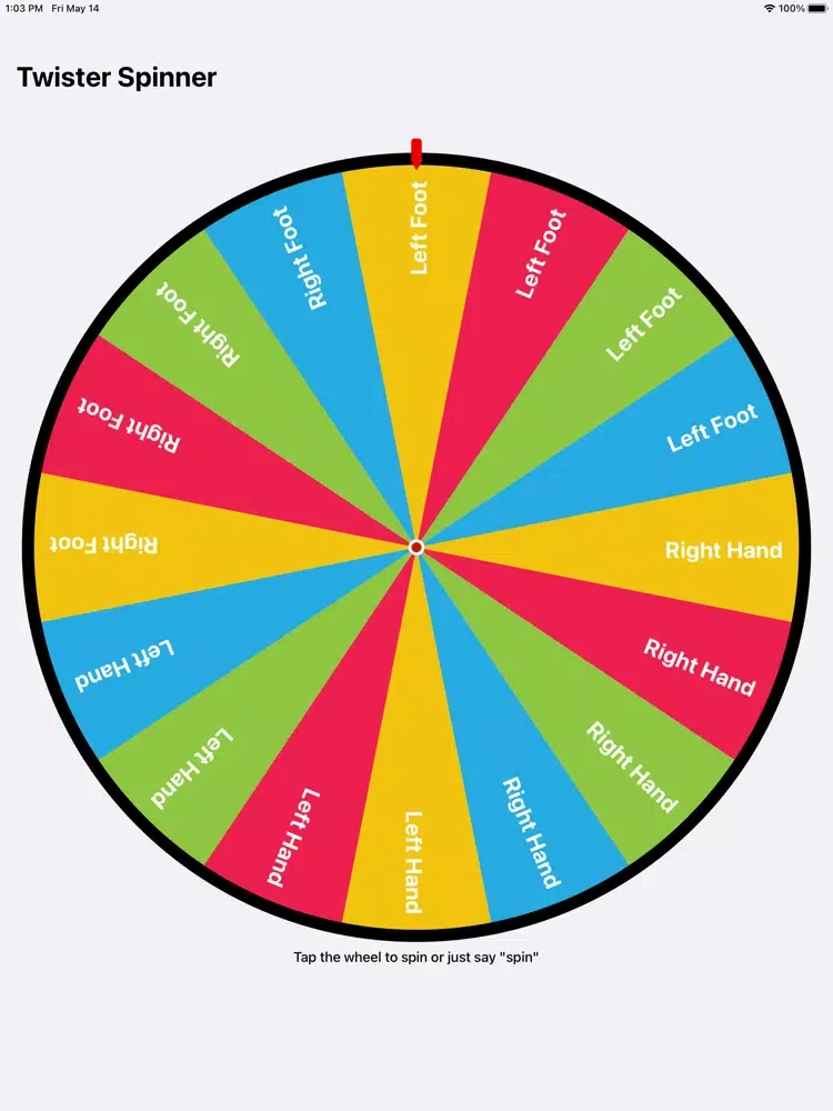 Capturas de pantalla de Spinner for Twister iPad 
