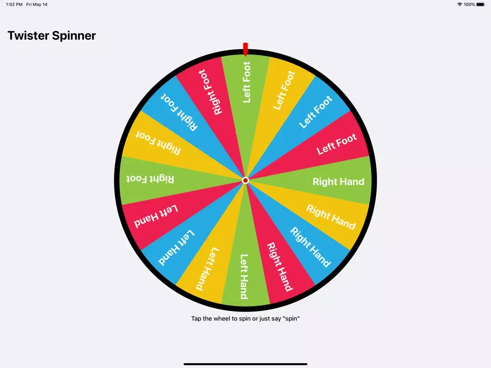 Capturas de pantalla de Spinner for Twister iPad 