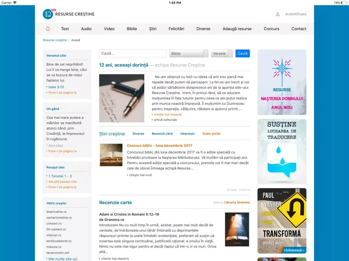 تصاویر Resurse Creștine iPad 