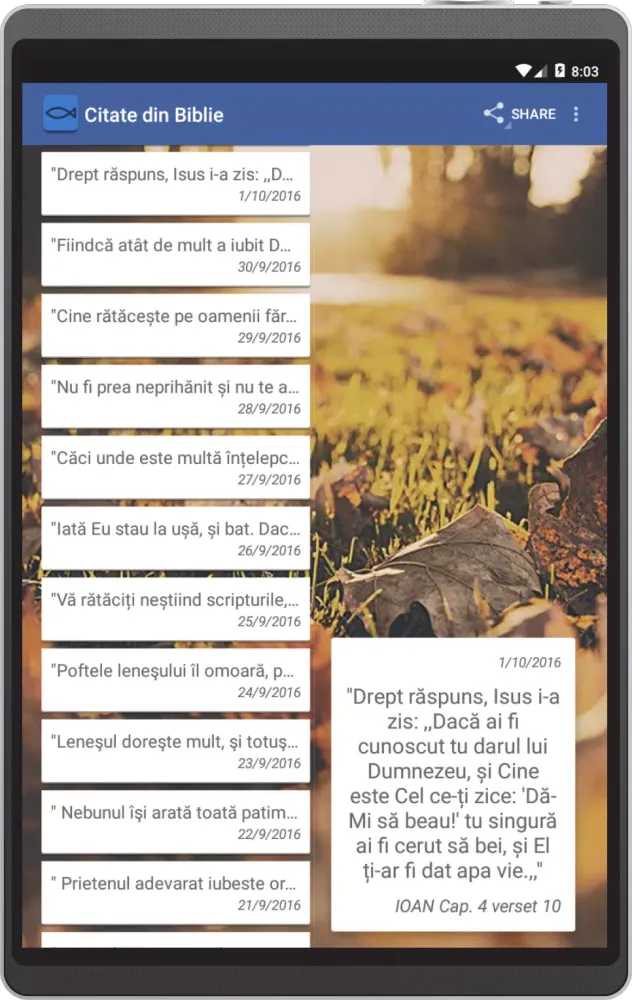 Tangkapan layar Citate din Biblie