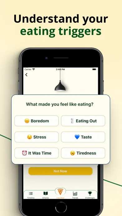 Captures d'écran de Intuitive Eating Buddy & Diary