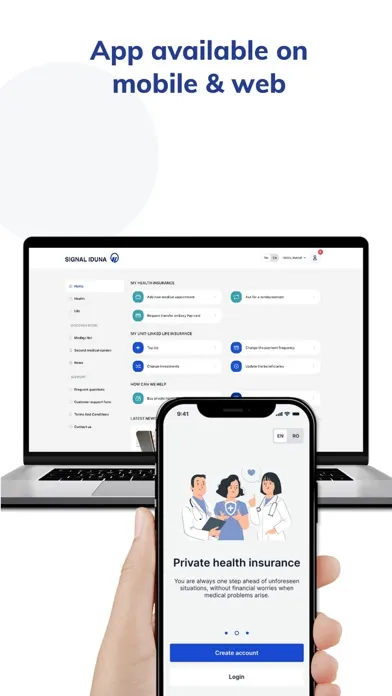 Ảnh chụp màn hình của Signal Care Assistant