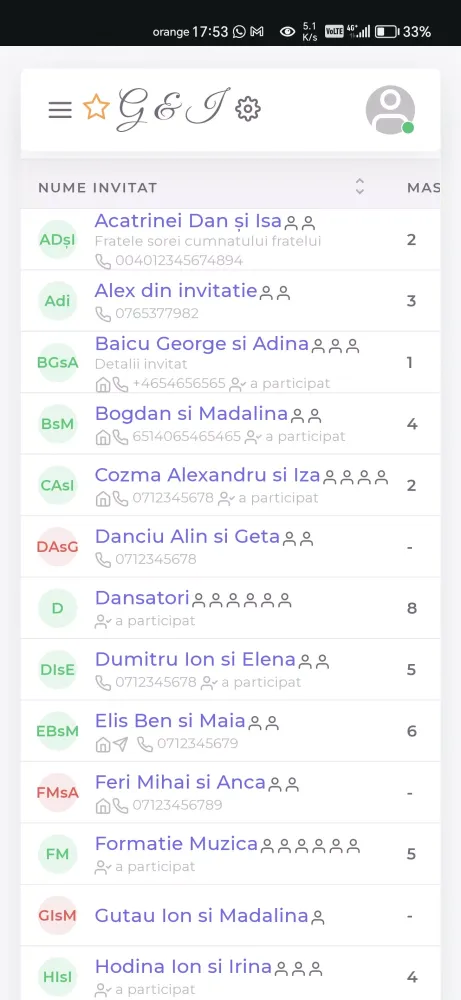 Zrzuty ekranu Smart Wedding