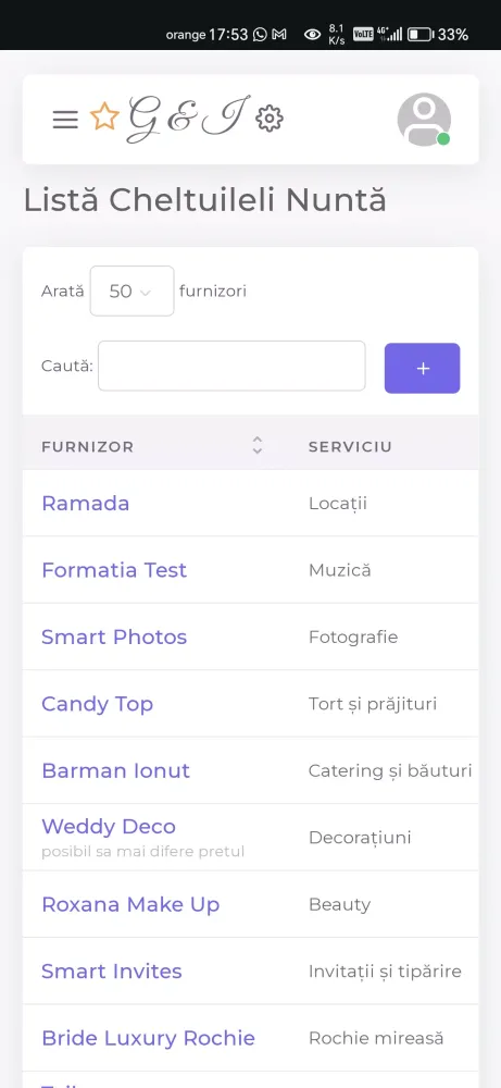 Zrzuty ekranu Smart Wedding