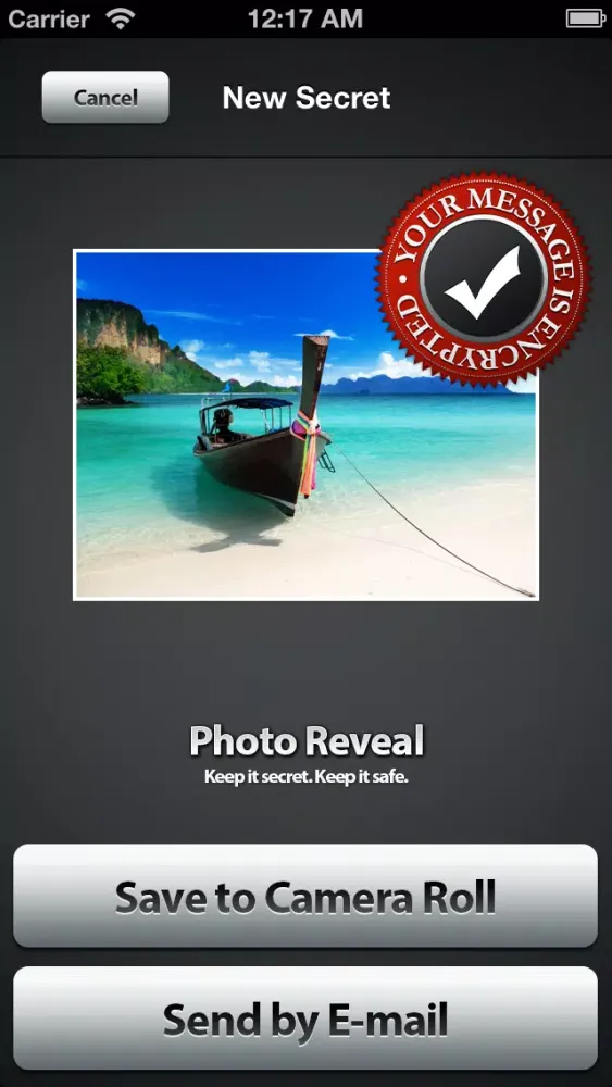 تصاویر Photo Reveal - Encrypted secret text and audio messages hidden in images