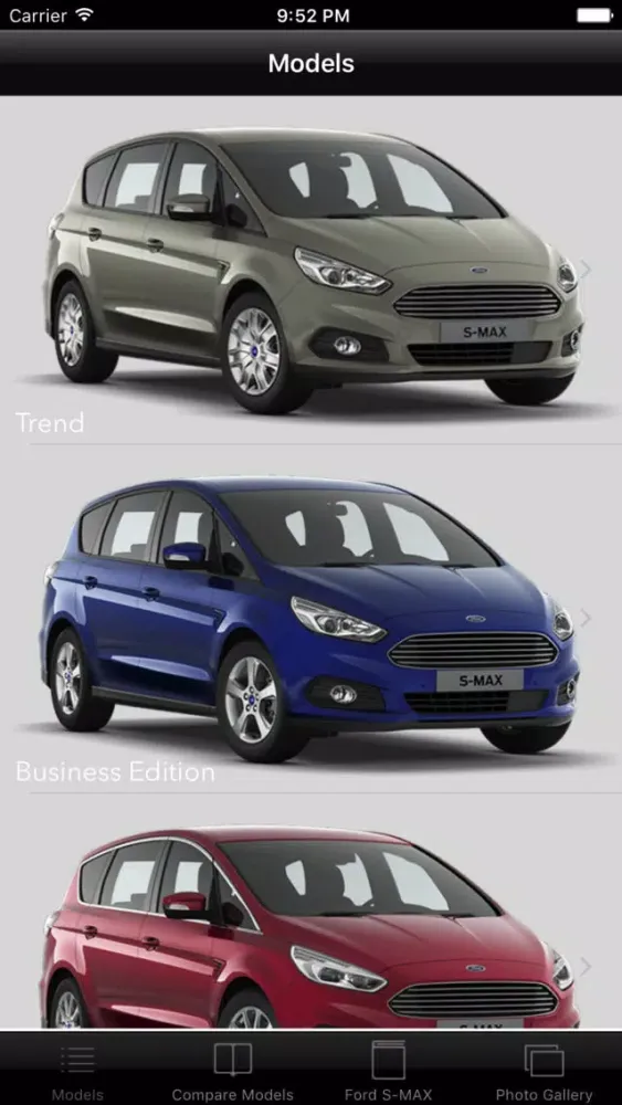Capturas de tela do Specs for Ford S-MAX 2015 edition