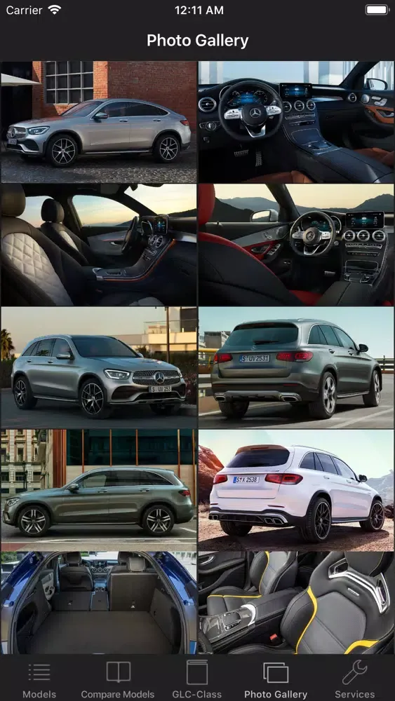 Specs for MBZ GLC-Class 2019 سکرین شاٹس