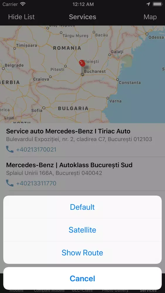 Specs for MBZ GLC-Class 2019 سکرین شاٹس