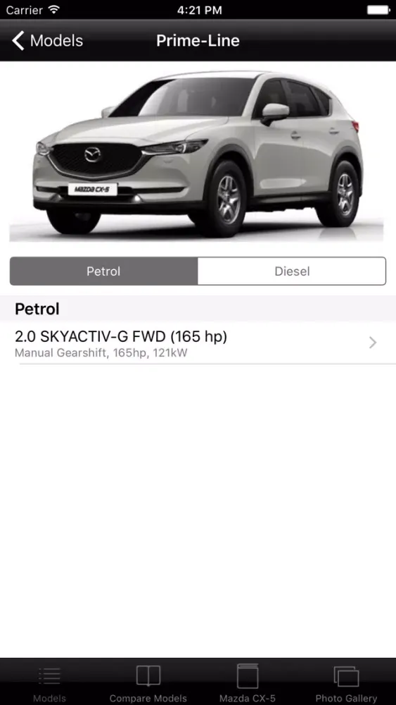 Capturas de tela do Specs for Mazda CX-5 II 2017 edition