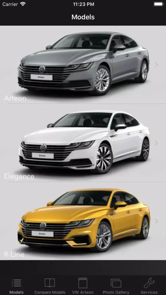 CarSpecs VW Arteon 2017应用截图