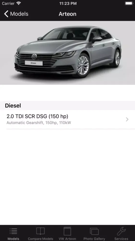 CarSpecs VW Arteon 2017应用截图