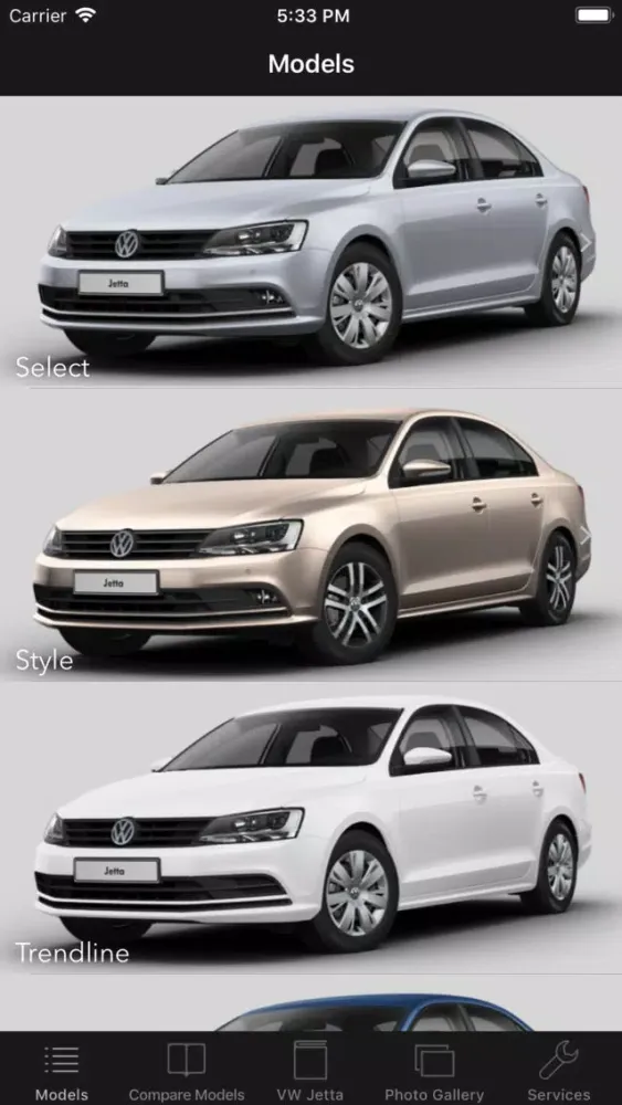 CarSpecs VW Jetta 2014 Screenshots