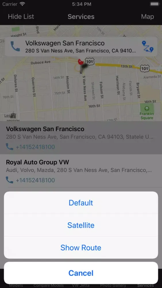 CarSpecs VW Jetta 2014 Screenshots