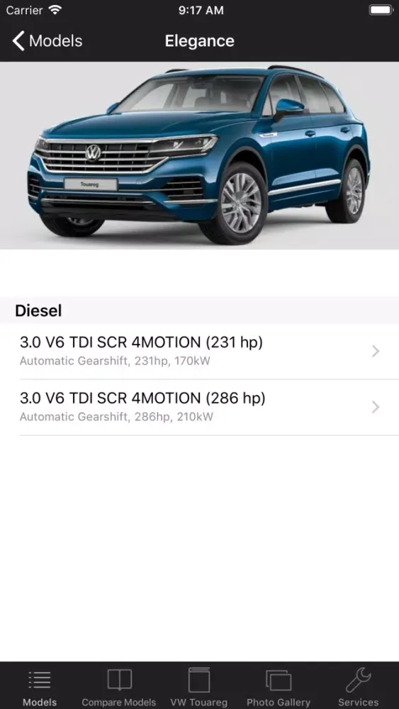 Specs for VW Touareg III 2018應用截圖