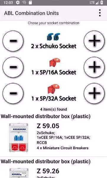 Capturas de pantalla de ABL Combination Units
