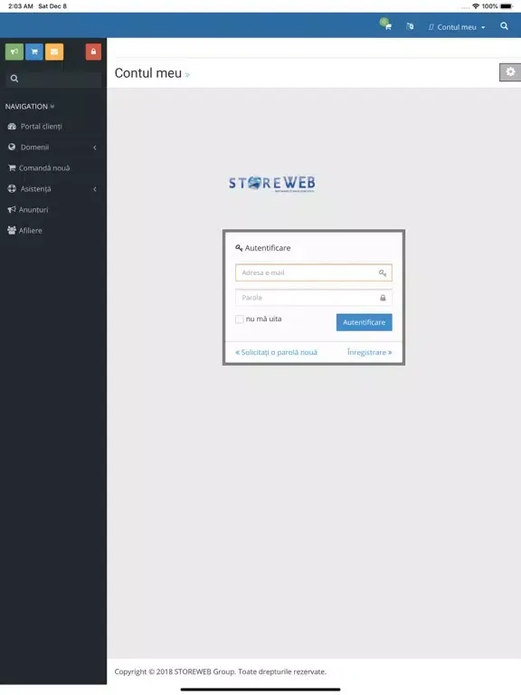 My STOREWEB iPad 应用截图