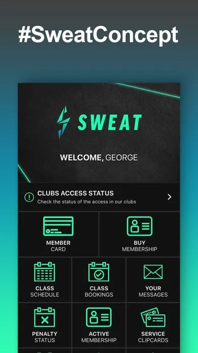 Tangkapan layar Sweat One