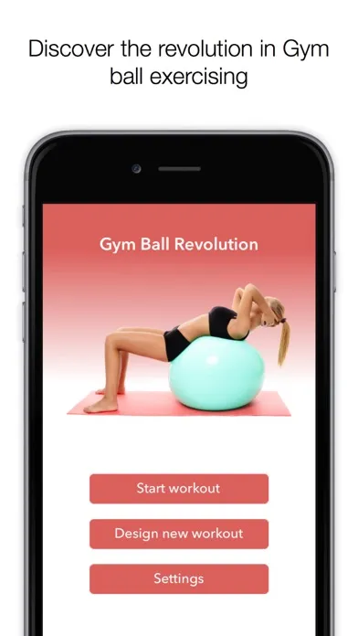 Gym Ball Revolution - daily fitness swiss ball routines for home workouts program應用截圖