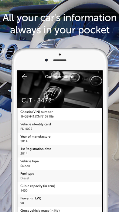 ภาพหน้าจอของ Car Assistant -Service history