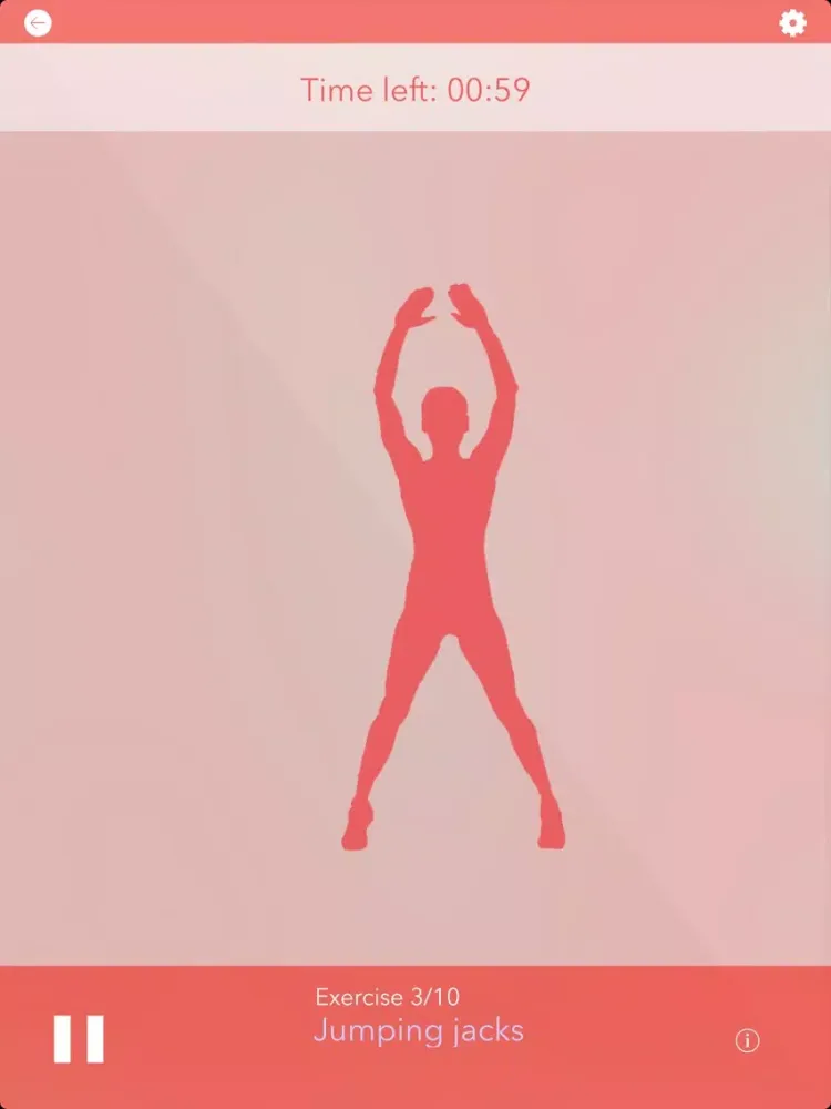 Girls' Daily Workout Challenge: fitness exercise program and workout trainer, no equipment personal mobile fitness training, just calisthenics for women iPad Screenshots