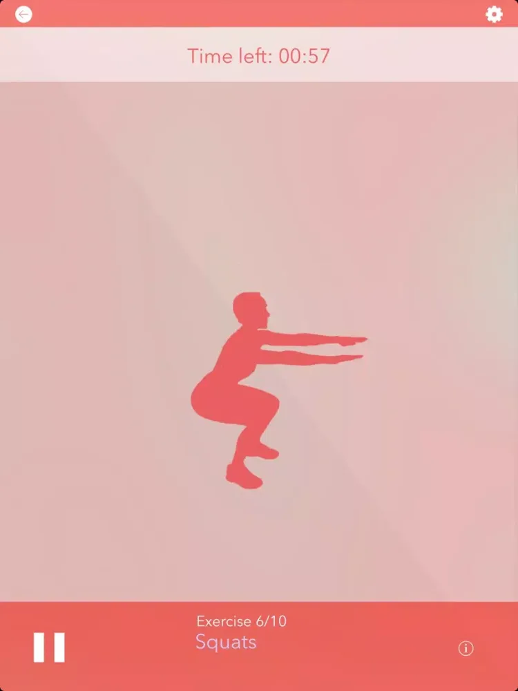 Girls' Daily Workout Challenge: fitness exercise program and workout trainer, no equipment personal mobile fitness training, just calisthenics for women iPad Screenshots