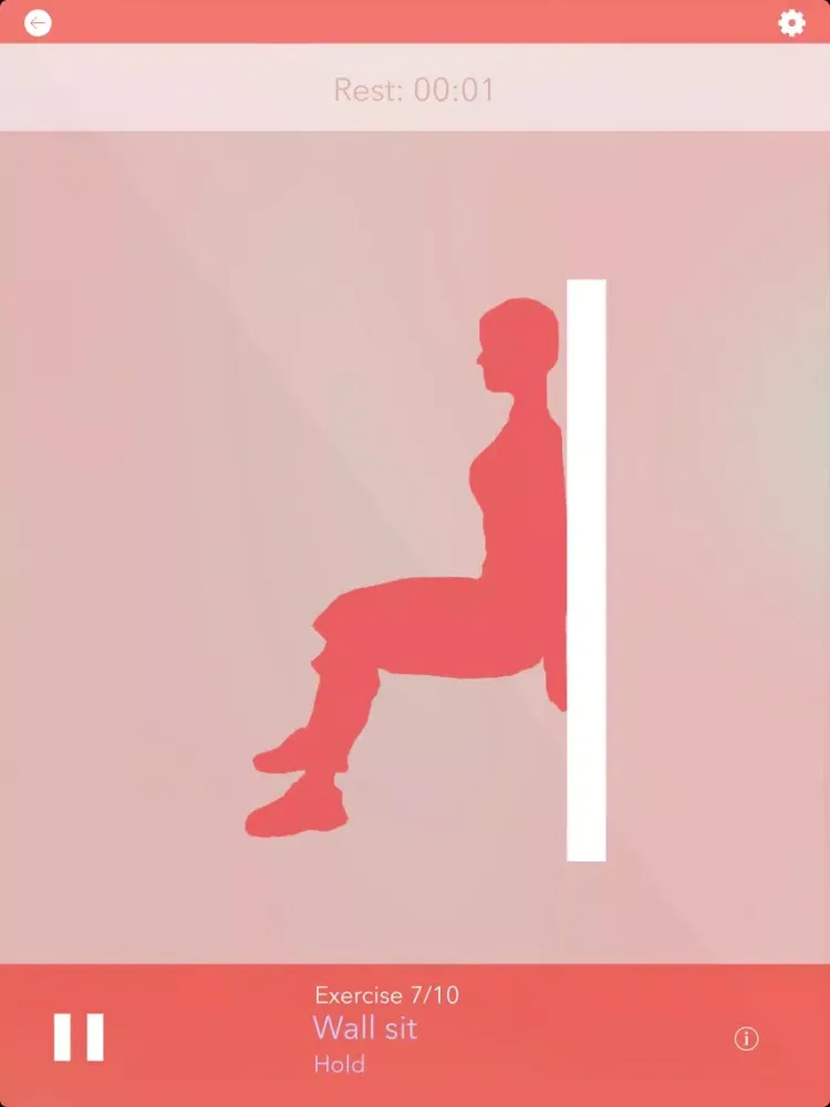 Girls' Daily Workout Challenge: fitness exercise program and workout trainer, no equipment personal mobile fitness training, just calisthenics for women iPad Screenshots