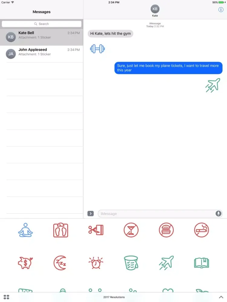 2017 New Year Resolutions iPad  Ekran Görüntüleri