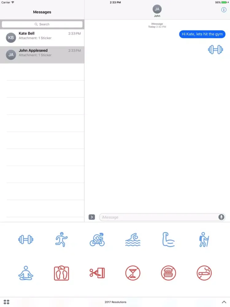 2017 New Year Resolutions iPad  Ekran Görüntüleri