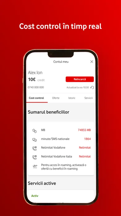 Скриншоты My Vodafone Romania